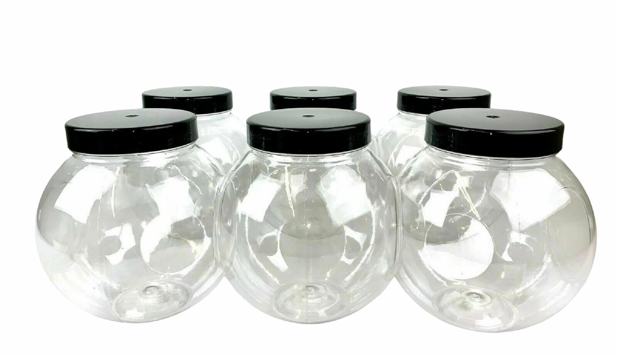 6 X 3.2L Round Plastic Storage Jars Kitchen/garage Etsy