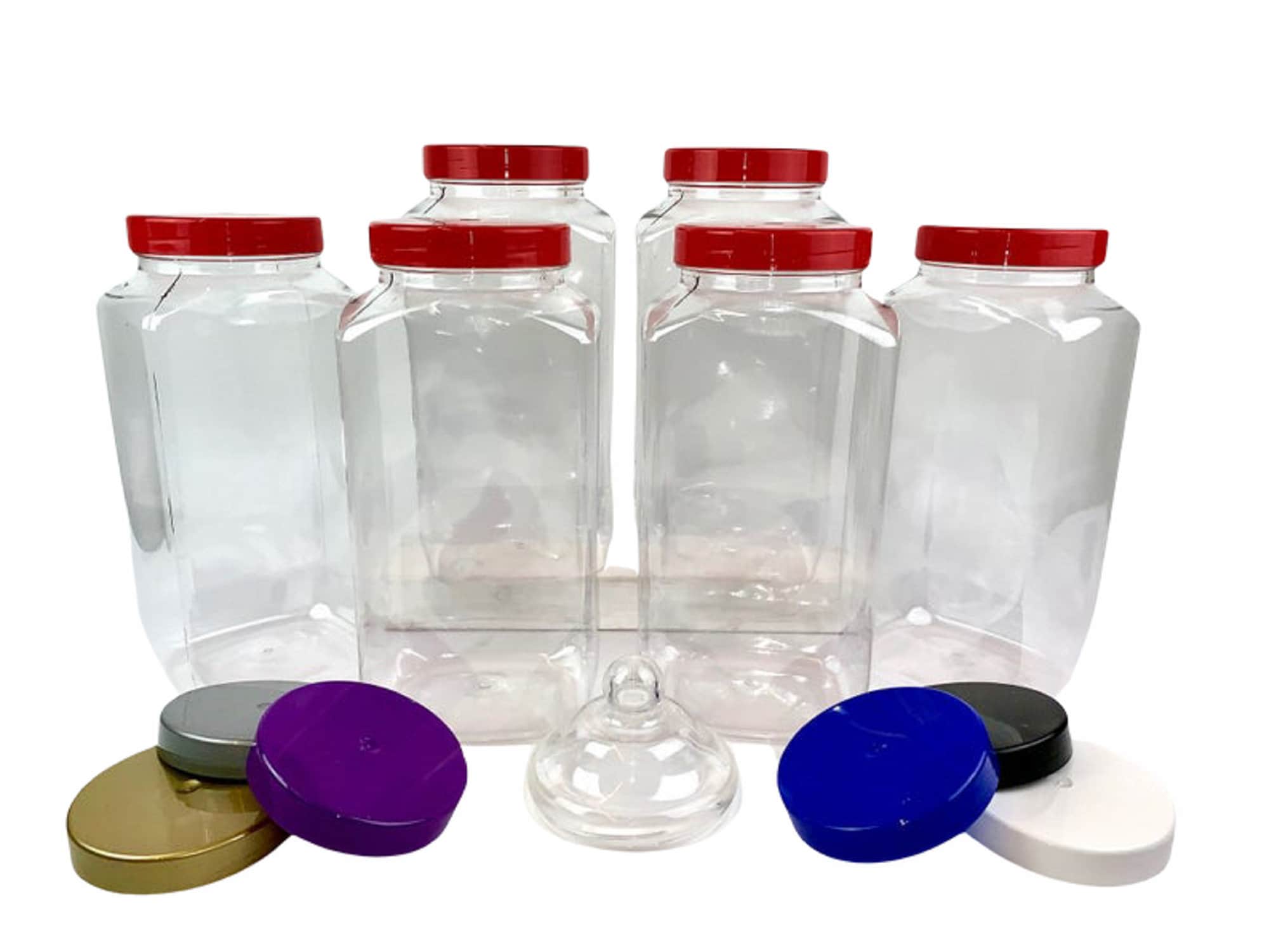 6 x XL 4.5L Plastic Storage Jars Kitchen Organisation Choice Etsy