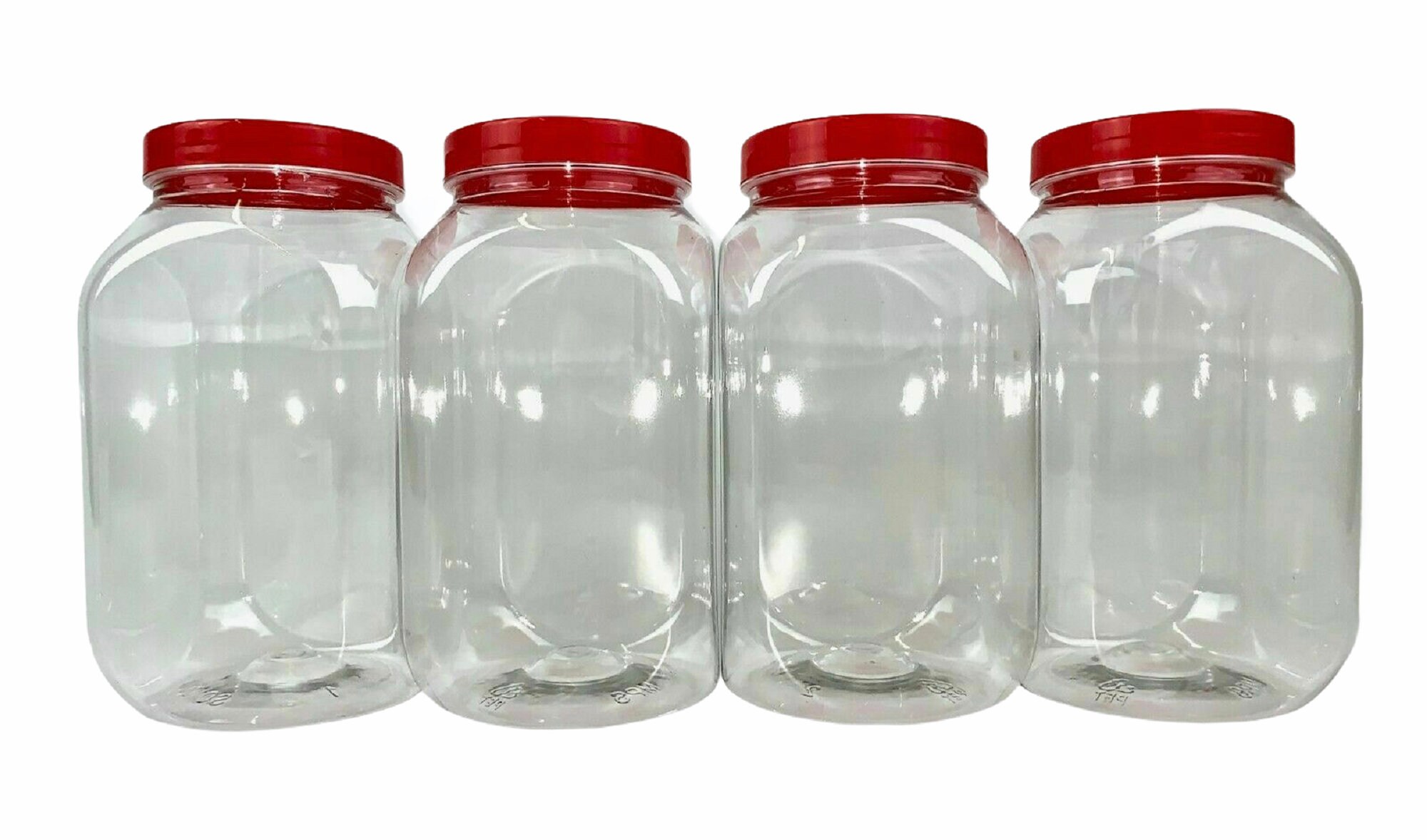4 X 1 Litre Square Plastic Storage Jars Kitchen Garage Etsy UK