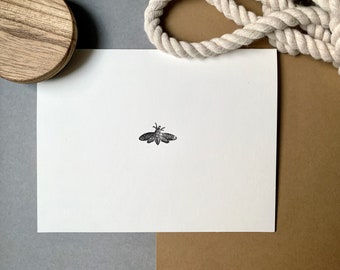 Honeybee Cards, Wildlife Stationery, Bee Notecards, Eco Friendly, Unique Handmade Card, Bee Lover Gift, Thank You Cards, Insect Stationery