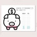 Piggy Bank Savings Tracker, Kids Savings Challenge Printable, Kids ...