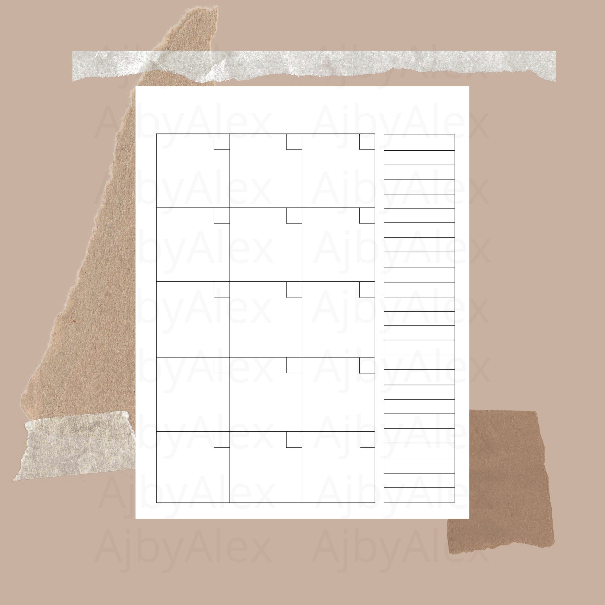 Letter Size Planner Printable, Monthly Calendar Planner, Calendar ...