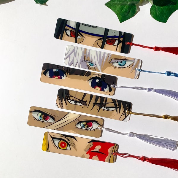 bookmark anime / signet glass painting / marque page / custom