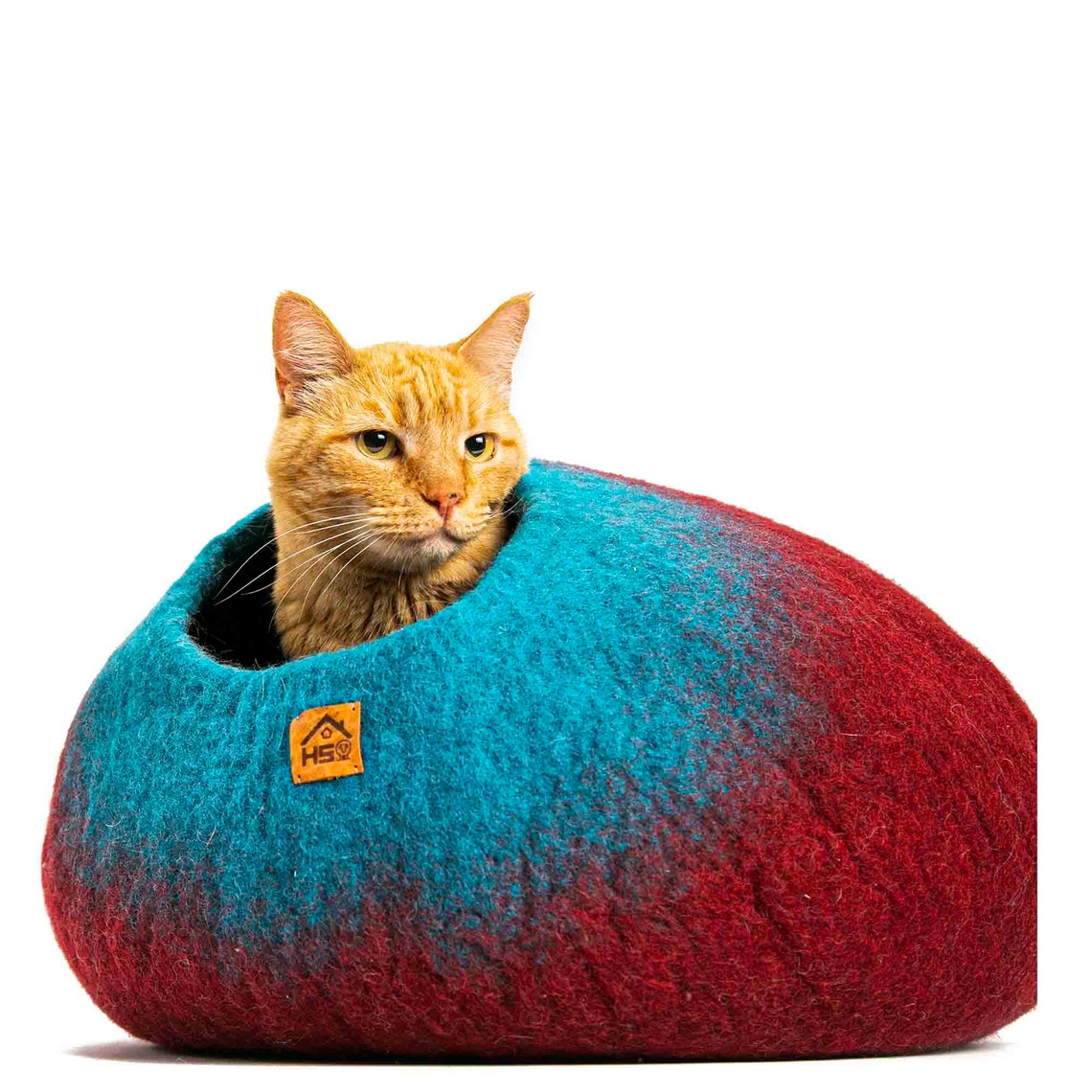 Wool Cat Cave Warm Soft Kitten House Organic Sheep Wool Eco Etsy