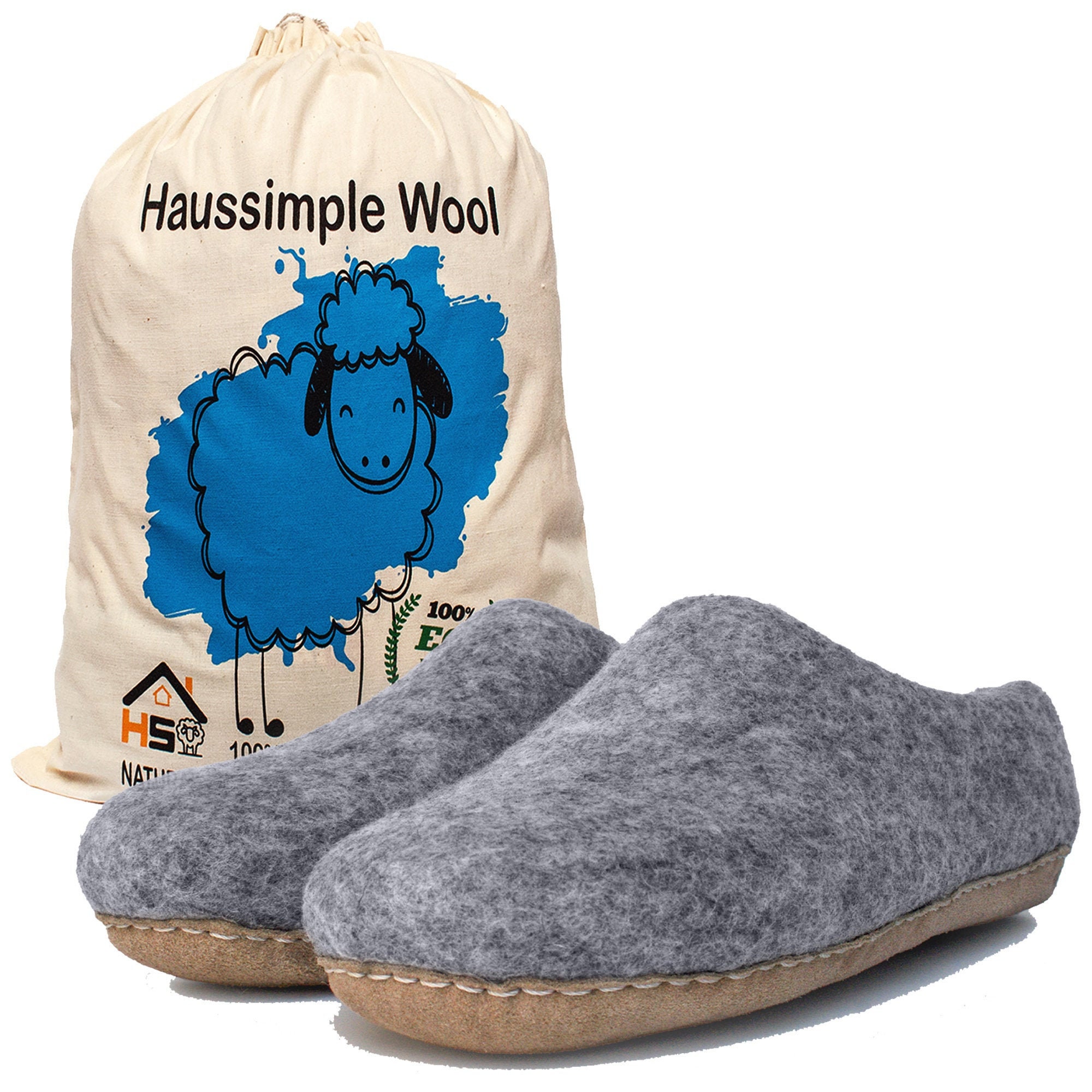 mens sheep wool slippers