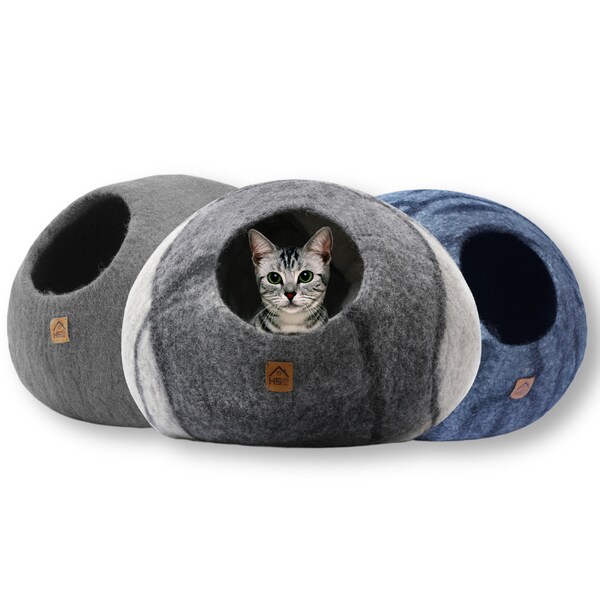 Rainbow Wool Cat Cave