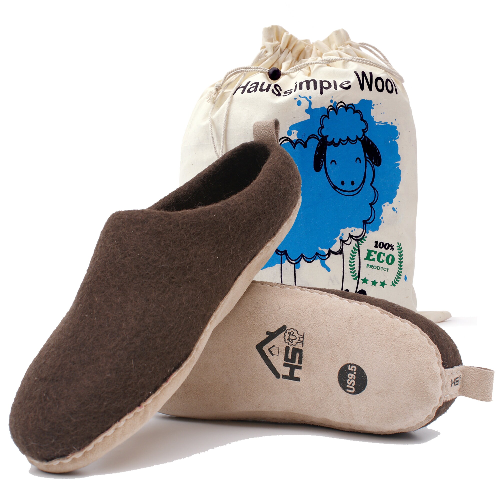 mens sheep wool slippers