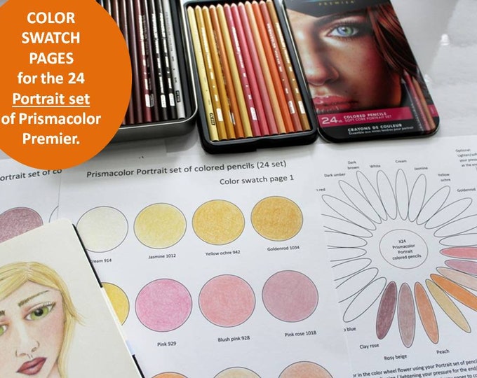 Prisma Color Changing Prismacolor Portrait Color Swatch Sheets , Color Swatches for ...