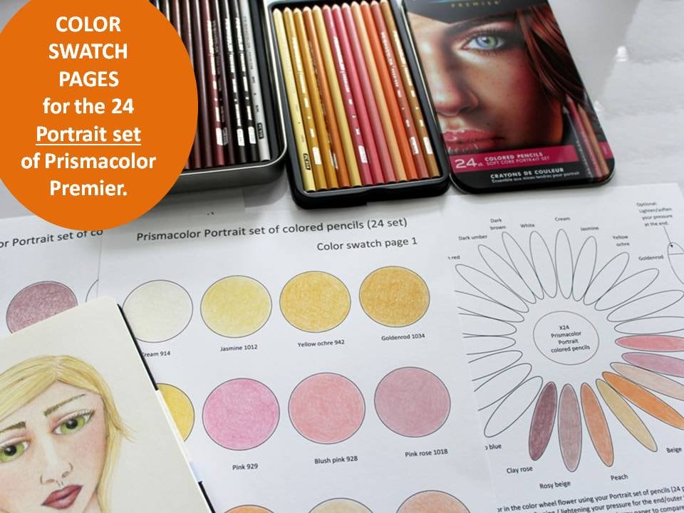 120 Brutfuner Colored Pencils Pre-made Original Swatch Charts in My Color  Family Order 