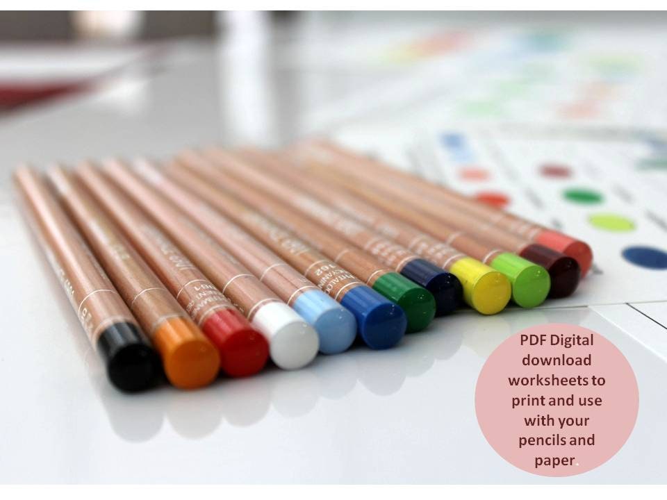 LUMINANCE Colored Pencils Workbook, Color Combinations and Color ...