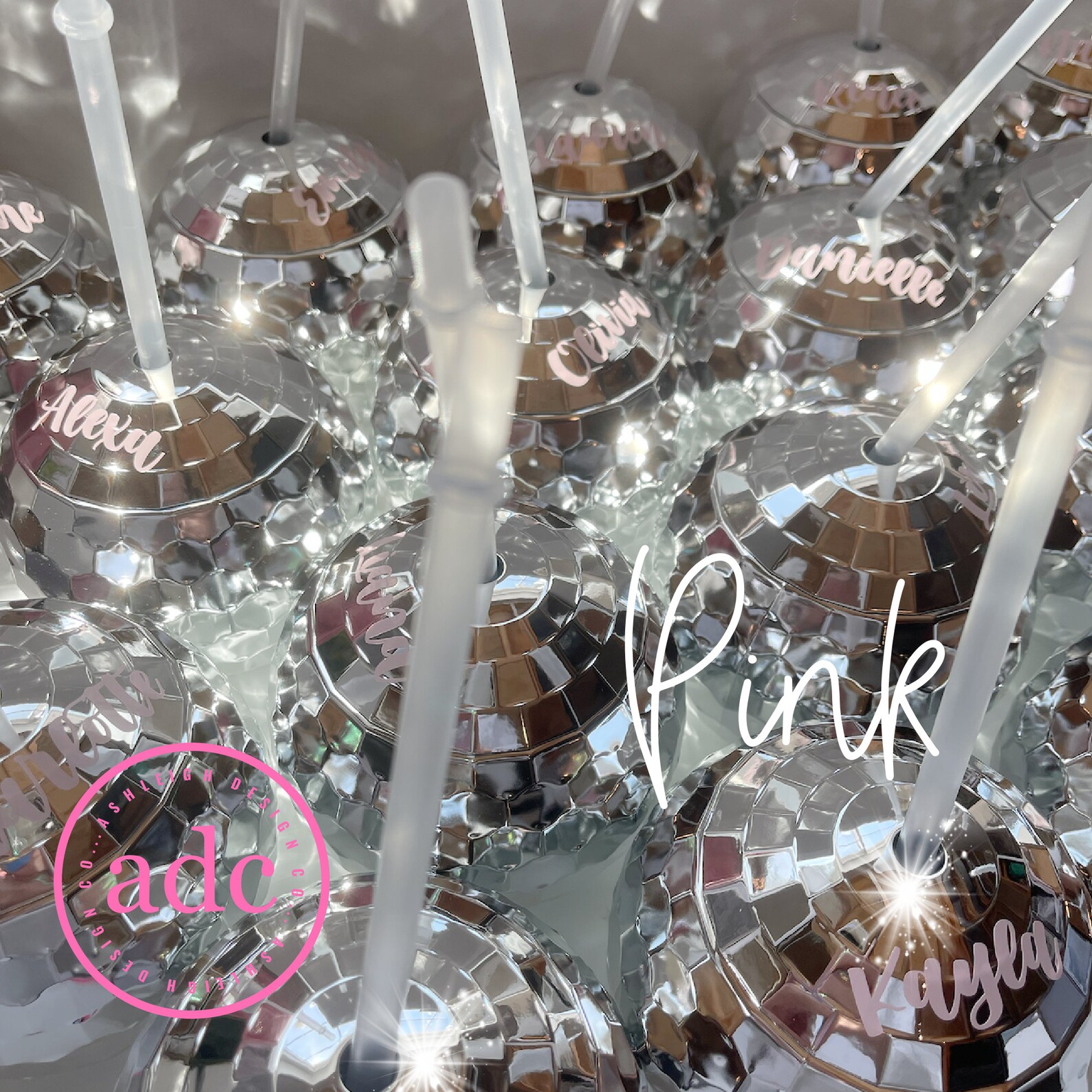 Disco Ball Drink Tumbler Disco Ball Party Favor Etsy