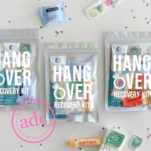 The Original Hangover Kit Hangover Recovery Kit Hangover Glam Kit Bachelorette Party Favor Bachelorette Party Girls Night image 1