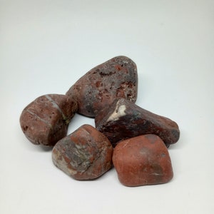 Scottish rough red jasper 5pcs