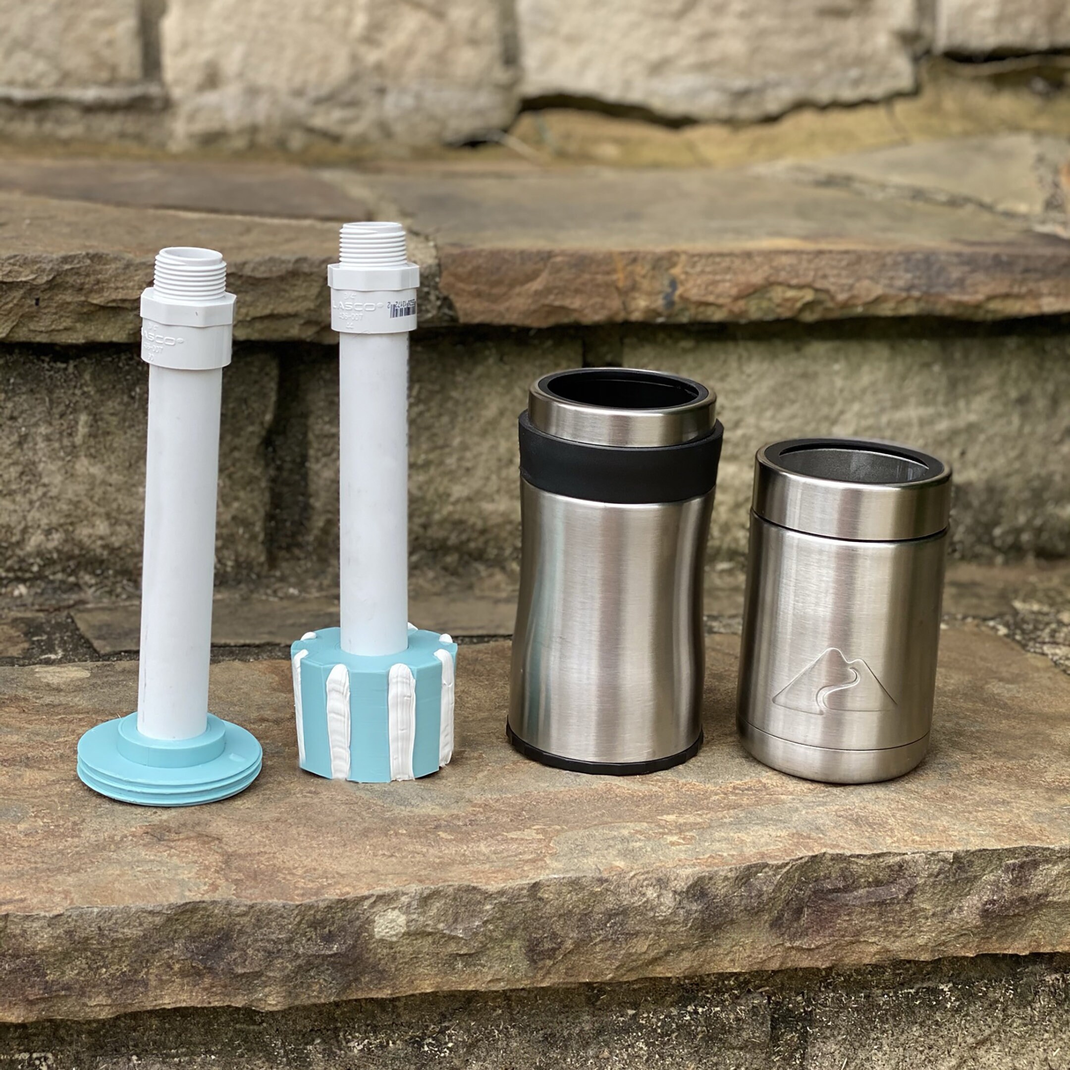 Can Koozie tumbler stabilizer set has both insert and lid Etsy