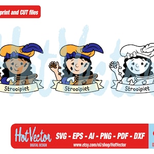 Strooipiet meisje, svg, png, ai, eps, pdf, dxf, cut-bestand voor hobbyisten, kwaliteitsafdrukbestand, persoonlijk en commercieel gebruik, instant download