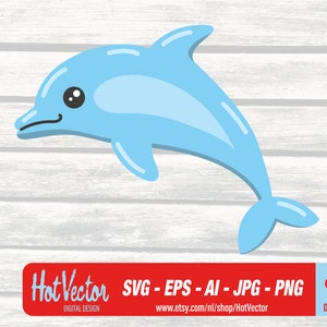 Dolphin - DIGITAL DOWNLOAD - svg, ai, eps, png, jpg - free commercial use