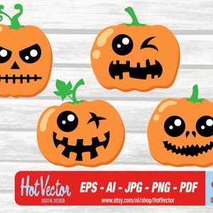 Halloween pumpkin head - DIGITAL DOWNLOAD - ai, eps, png, jpg, pdf - free commercial use
