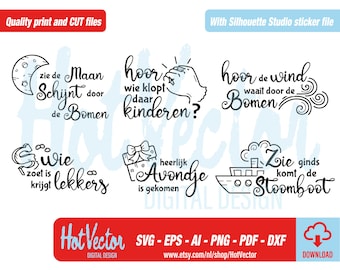 Sinterklaas SVG Clipart: Dutch Holiday Cut Files (Digital Download)