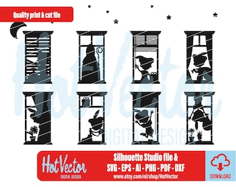 Sinterklaas Pietenhuis svg dxf eps ai pdf png | Snijbestand Plotter | Cricut Silhouette | Sinterklaas Decoratie Knutselbestand