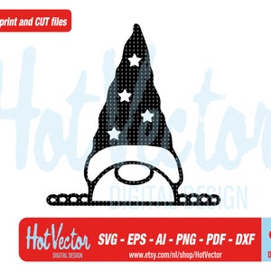 Peek kabouter clipart, kerst plotter knippen en print afbeelding, gratis commercieel gebruik, instant download, eps, ai, svg, pdf, dxf, png