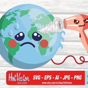 Global warming image - DIGITAL DOWNLOAD - ai, eps, png, jpg - free commercial use