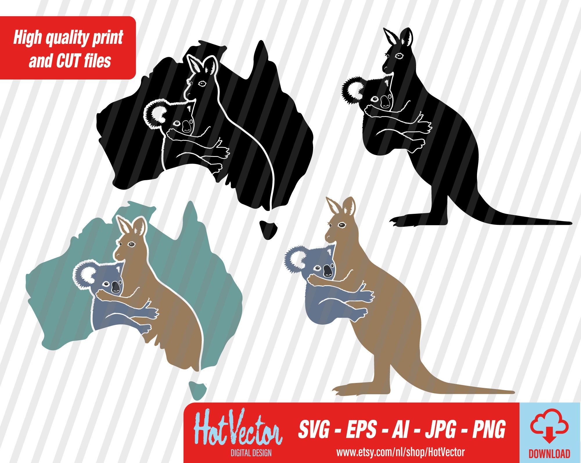 Download Svg Kangaroo Wombat Australian Animal Faces Digital Stamps Adobe Illustrator File Koala Craft Supplies Tools Materials Deshpandefoundationindia Org
