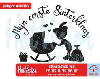 Mijn Eerste Sinterklaas Clipart: Sint Print/Cut File (Digital Download)