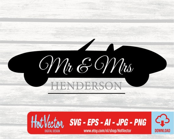 Wedding Car Svg Digital Download Svg Ai Eps Png Jpg Etsy