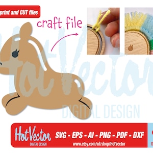 Cute pony, laser cut craft file, ai, eps, dxf, svg, png, pdf,  for personal and commercial use, instant download
