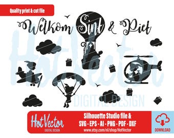 Sinterklaas Clipart: Dutch Santa, Pieten, SVG, PNG (Digital Download)
