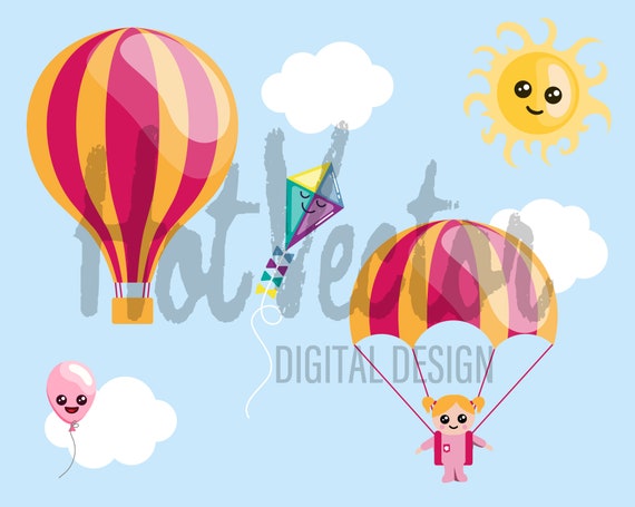 Images Gratuites : ciel, ballon, bleu, Coloré, jouet, parachute