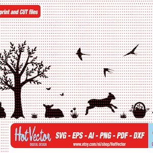 Frühlingsanzeige Clipart, Plotterdatei, persönliche und kommerzielle Nutzung, sofortiger Download, Clip Art geschnitten Datei für Handwerker