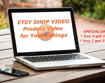 New Etsy Sellers Product Video HD mp4 Fast Delivery - Etsy Listing Promo Slideshow - Product Promotion Custom Video Presentation