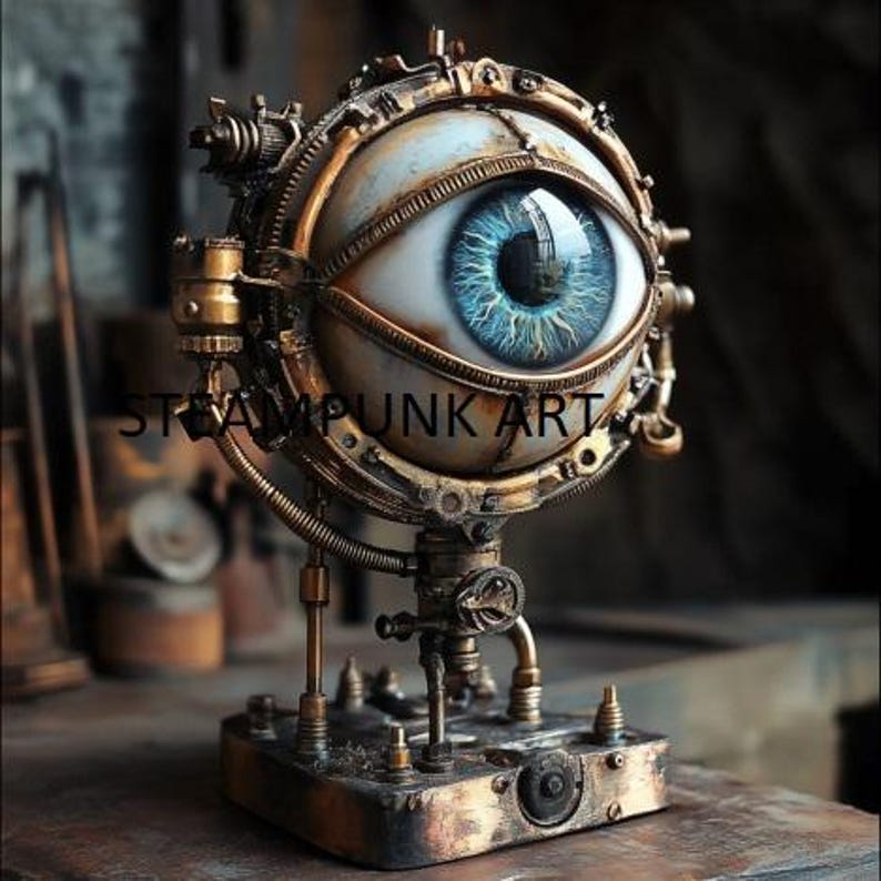 Steampunk Mechanical Eye Wall Art - Etsy