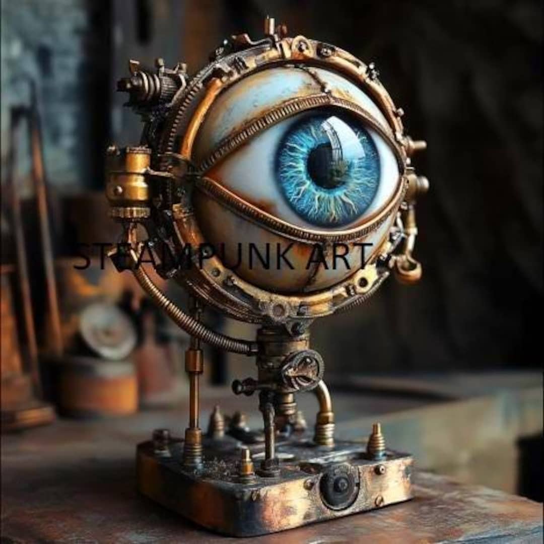 スチームパンクな機械の目のウォールアート - Etsy 日本