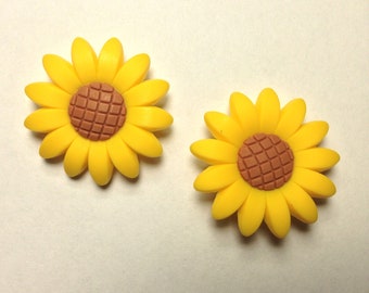 sunflower croc pin