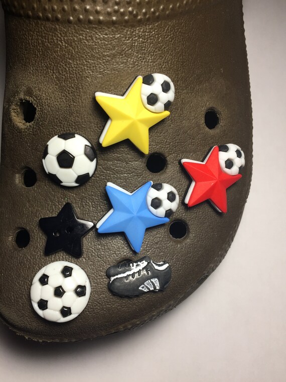 CLEARANCE Sports Shoe Charms for Rubber Clog Shoes Soccer Etsy UK