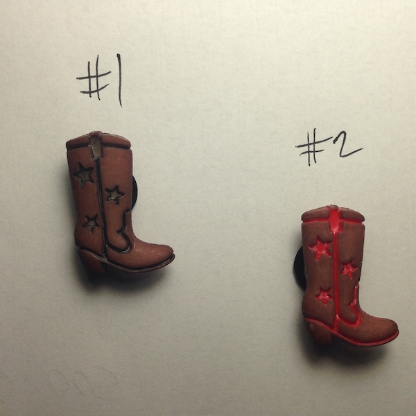 Shoe Charms for Rubber Clogs - Cowboy and Cowgirl Boot Charms - teens, adults, Texas, cowboy gift, cowgirl gift, gift under 10, boots, star