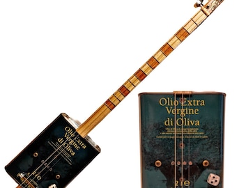 Matteacci's Italian oil box Cigar Box Guitar 3 special