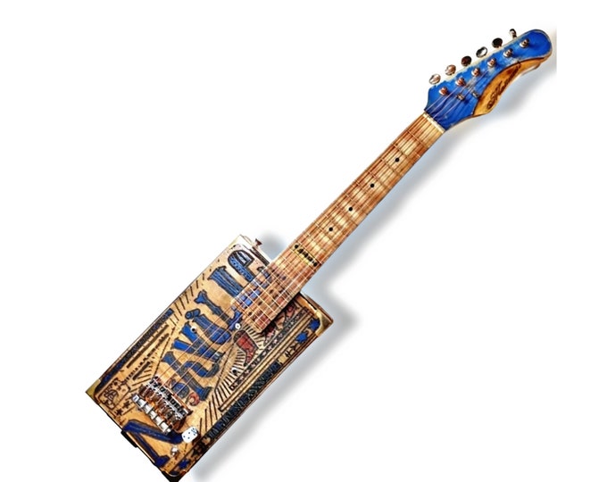 Nashwille mini guitar cigar box 6 strings 3/4