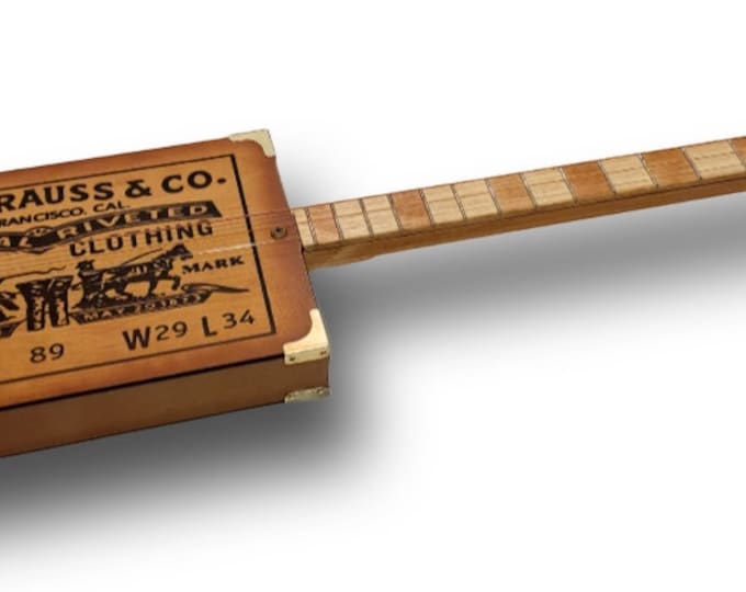 Levis l.s.3tpv tribute cigar box guitar by Matteacci's
