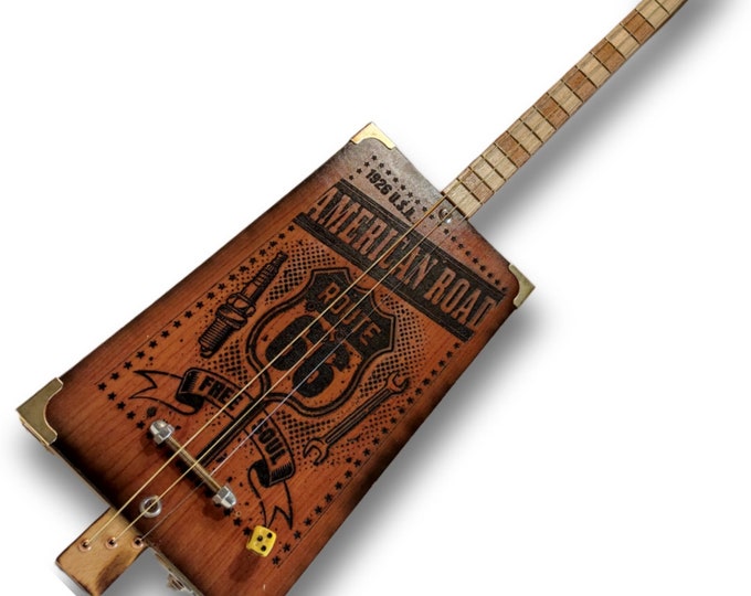 The delta blues 3tpv cigar box guitar Matteacci's