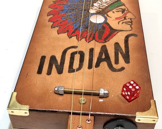 Matteacci's Indian 3tpv Cigar Box Guitar