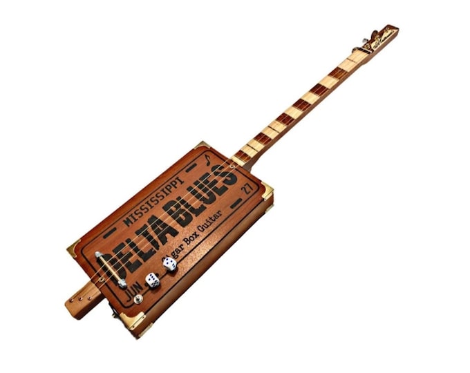 Matteacci's Delta blues 3tpv special Cigar Box Guitar