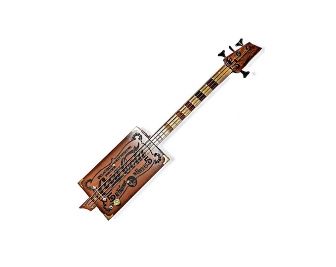 Coca cola Cigar Box guitar bass Matteacci's