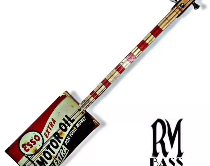 Esso - 2Sp mini Double bass cigar box guitar Matteacci's