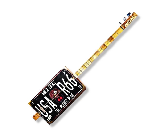 Usa R66 3tpv cigar box guitar Matteacci's Made in Italy