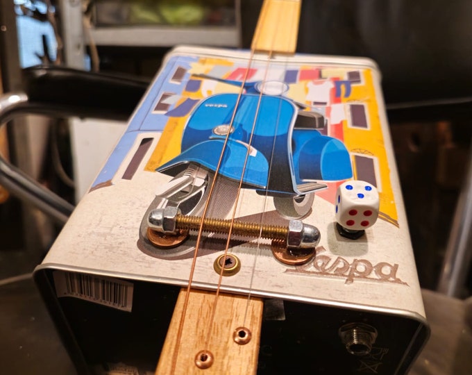 Cigar Box Guitar mod. Box Vespa piaggio 3tpv