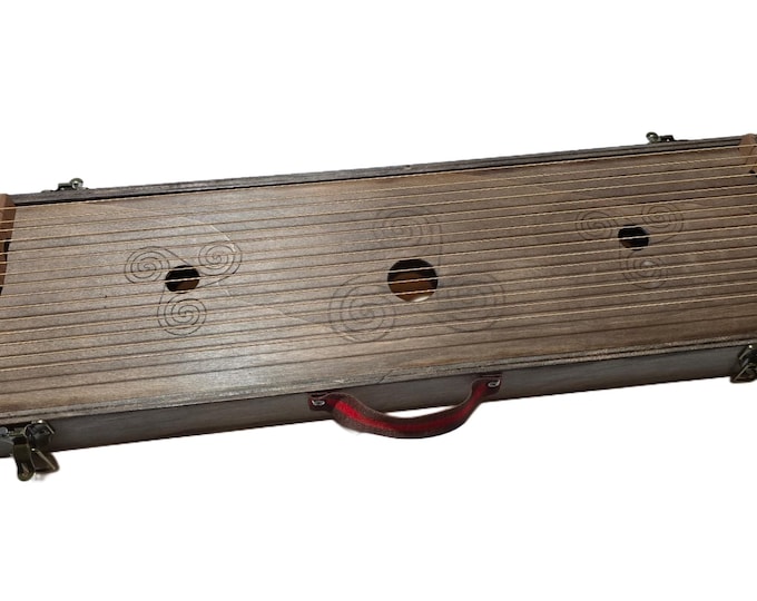 Monochordium. Monochord. Harmonic monochord musical instrument with 15 strings by Matteacci.