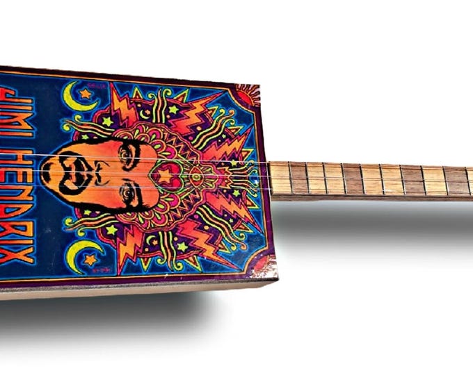 The Hendrix Red tipe 3tpv cigar box guitar Matteacci's